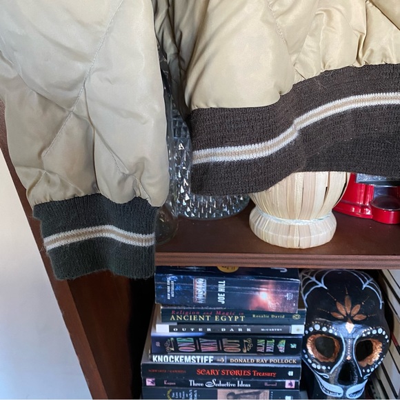 Vintage Eddie Bauer Men’s Quilted Goose Down Pullover Bomber Jacket size medium - Picture 4 of 7